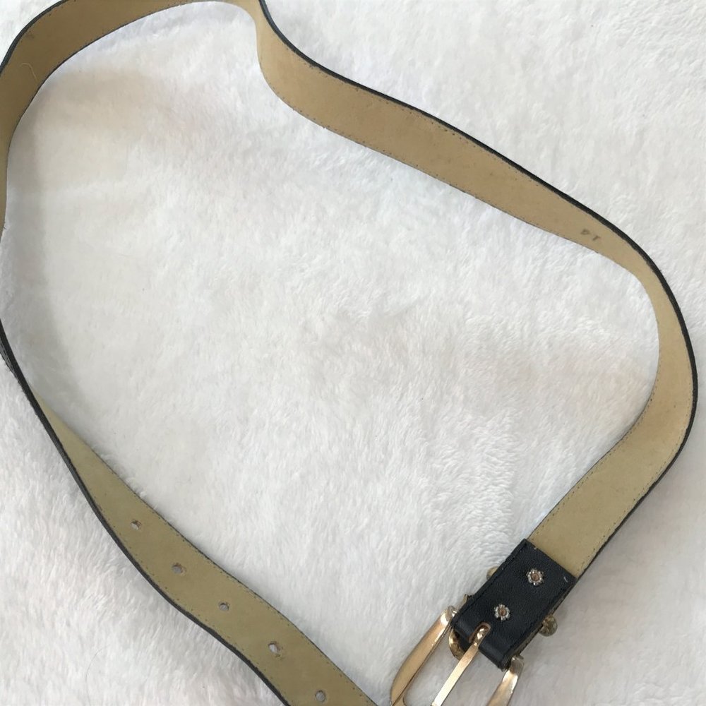Vintage Belt with Charm Black Sz L, XL - Picture 6 of 8